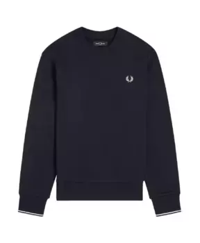 Толстовка с круглым вырезом aw24 из смесового хлопка Fred Perry, синий