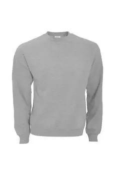 Толстовка с круглым вырезом B&C, серый