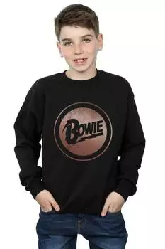 Толстовка с круглым вырезом цвета розового золота David Bowie, черный