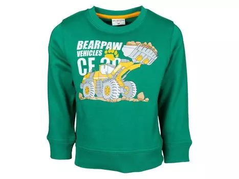 Толстовка с круглым вырезом для девочек и мальчиков "Соль и перец" для малышей, зеленый