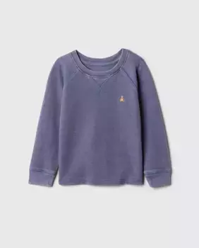 Толстовка с круглым вырезом для мальчика с длинными рукавами Gap, синий