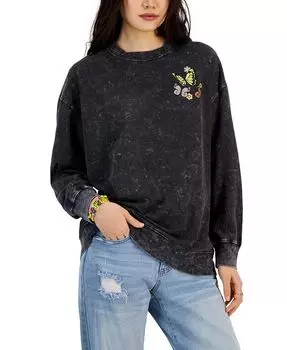 Толстовка с круглым вырезом для подростков Good Things Rebellious One, черный