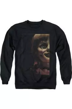Толстовка с круглым вырезом для взрослых Annabelle Doll Tear Gildan, черный