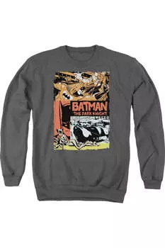 Толстовка с круглым вырезом для взрослых с постером из старого фильма «Бэтмен» Gildan, цвет charcoal