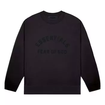 Толстовка с круглым вырезом Fear of God Essentials, цвет Черный как смоль