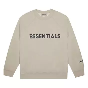 Толстовка с круглым вырезом Fear of God Essentials, цвет Оливковый