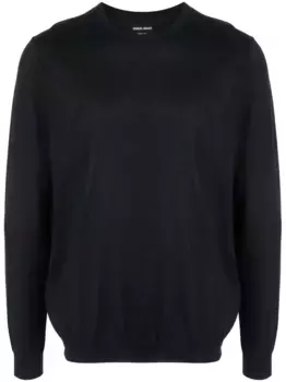 Толстовка с круглым вырезом GIORGIO ARMANI, синий