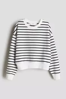 Толстовка с круглым вырезом H&M, белый