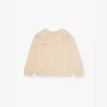 Толстовка с круглым вырезом и фирменным принтом из органического хлопкового трикотажа для детей от 3 до 12 лет Pangaia, желтый