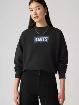 Толстовка с круглым вырезом и графическим наследием Levi's, цвет Vintage Caviar - Black