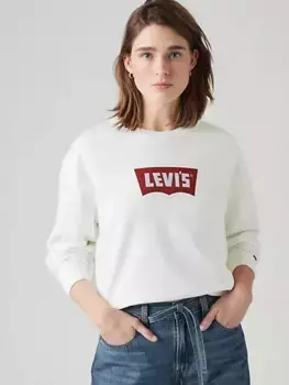 Толстовка с круглым вырезом и графическим наследием Levi's, белый