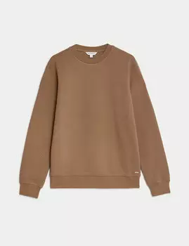 Толстовка с круглым вырезом и хлопковой текстурой Autograph