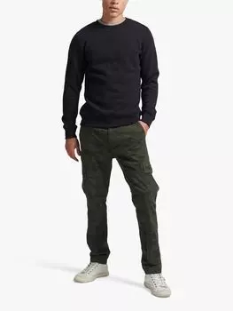 Толстовка с круглым вырезом и логотипом Essential Superdry, черный