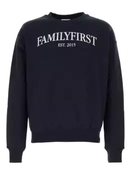 Толстовка с круглым вырезом и логотипом Family First, синий