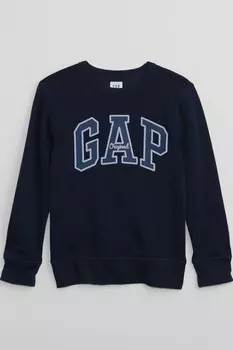 Толстовка с круглым вырезом и логотипом Gap, синий