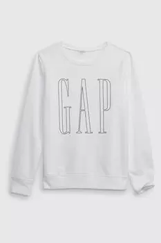 Толстовка с круглым вырезом и логотипом Gap, белый