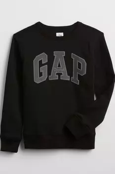 Толстовка с круглым вырезом и логотипом Gap, черный