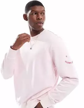 Толстовка с круглым вырезом и логотипом PS Paul Smith, светло-розовая