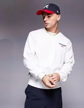 Толстовка с круглым вырезом и логотипом Sports Capsule кремового цвета Polo Ralph Lauren