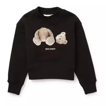 Толстовка с круглым вырезом и мотивом Black Bear Palm Angels, черный