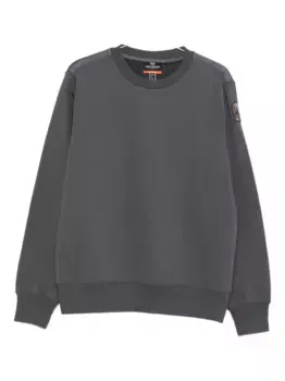 Толстовка с круглым вырезом и нашивкой-логотипом Parajumpers, серый