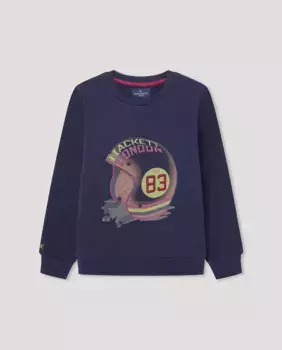 Толстовка с круглым вырезом и принтом Hackett, темно-синий