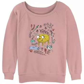 Толстовка с круглым вырезом и рисунком для подростков Adventure Time Jake the Dog Licensed Character