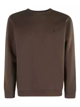 Толстовка с круглым вырезом и вышитым логотипом DONDUP, коричневый