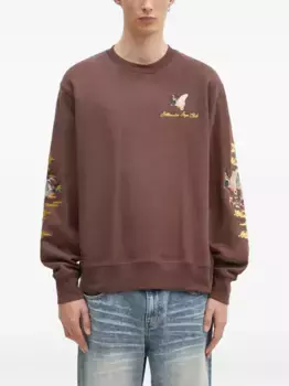 Толстовка с круглым вырезом и вышивкой в виде уток Billionaire Boys Club, коричневый