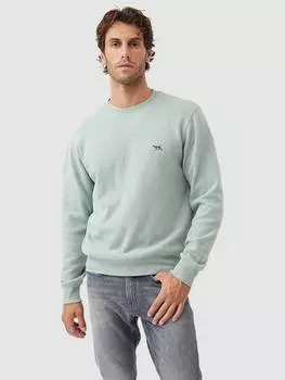 Толстовка с круглым вырезом из хлопка gunn Rodd & Gunn, цвет Celadon