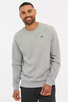 Толстовка с круглым вырезом из смеси хлопка «Satsuma» Threadbare, серый