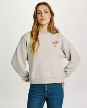 Толстовка с круглым вырезом Jack & Jones, светло-серый