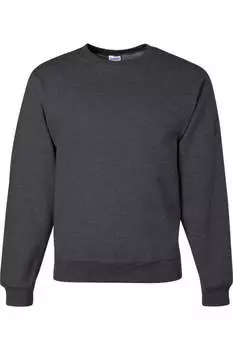 Толстовка с круглым вырезом JERZEES NuBlend, цвет black heather