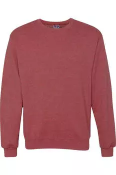 Толстовка с круглым вырезом JERZEES NuBlend, цвет vintage heather red