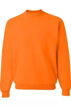 Толстовка с круглым вырезом JERZEES NuBlend, цвет safety orange