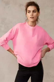 Толстовка с круглым вырезом Mint Velvet, розовый