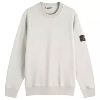 Толстовка с круглым вырезом, окрашенная в готовом виде Stone Island, серый