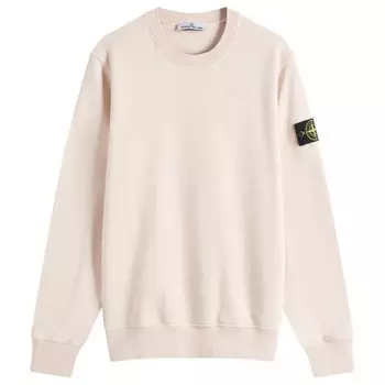 Толстовка с круглым вырезом, окрашенная в готовом виде Stone Island, розовый