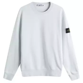 Толстовка с круглым вырезом, окрашенная в готовом виде Stone Island, голубой