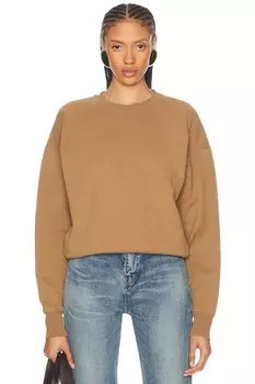 Толстовка с круглым вырезом Saint Laurent, цвет Caramel