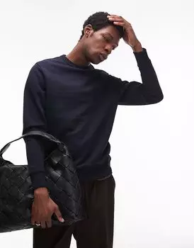 Толстовка с круглым вырезом темно-синего цвета Mango