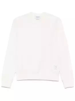 Толстовка с круглым вырезом THOM BROWNE, белый