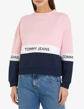 Толстовка с круглым вырезом Tommy Jeans, розовый
