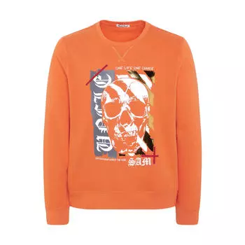 Толстовка с круглым вырезом UNCLE SAM, цвет orange