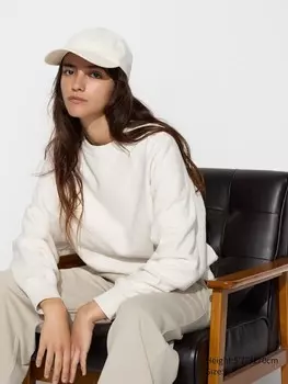 Толстовка с круглым вырезом Uniqlo, белый