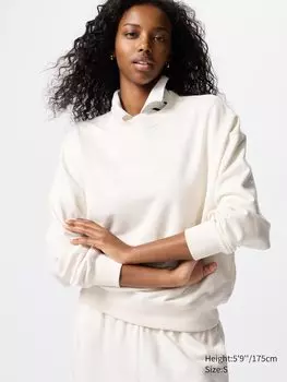 Толстовка с круглым вырезом Uniqlo, цвет 01 белый