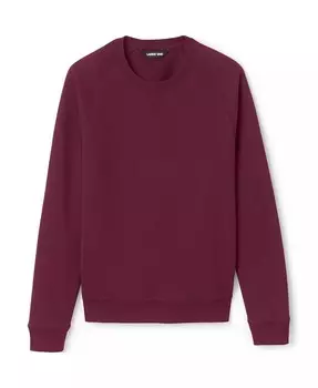 Толстовка с круглым вырезом унисекс для школьной формы для взрослых Lands' End, красный