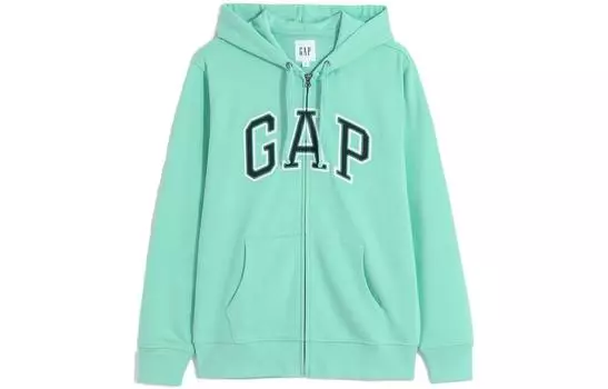 Толстовка с круглым вырезом унисекс Gap, зелено-голубой