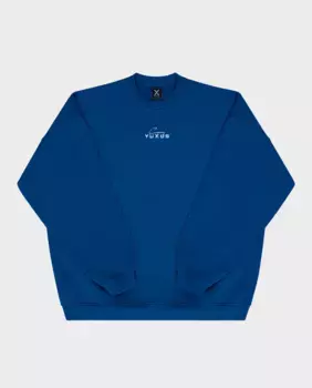 Толстовка с круглым вырезом YUXUS, синий