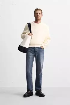 Толстовка с круглым вырезом ZARA, экрю